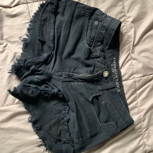 Black American Eagle High Rose Shorts